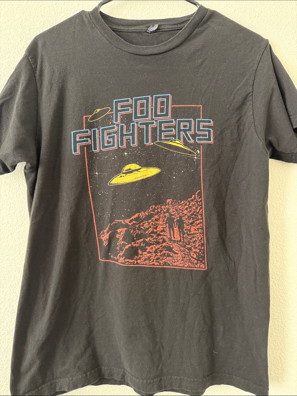 Foo Fighters Tour 2015 Black UFO Graphic Tee